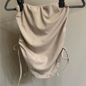 Bandeau Cream SHEIN Top XS